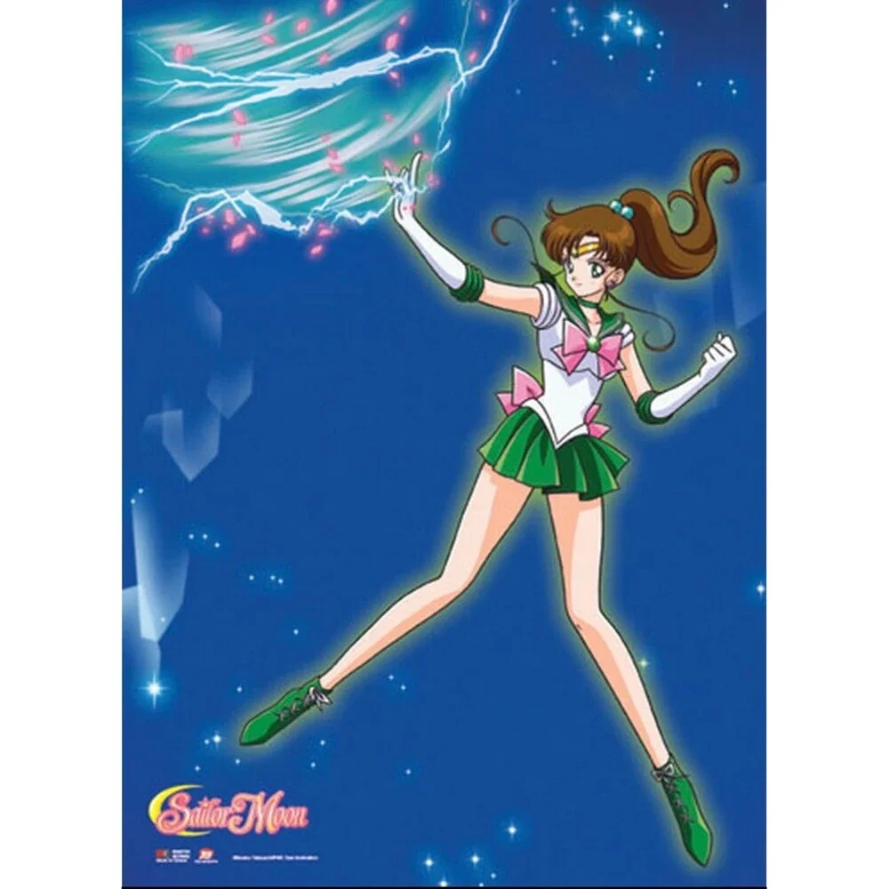 Sailor Moon Sailor Jupiter Thunder Charge Licensed Anime Wall Scroll Poster
